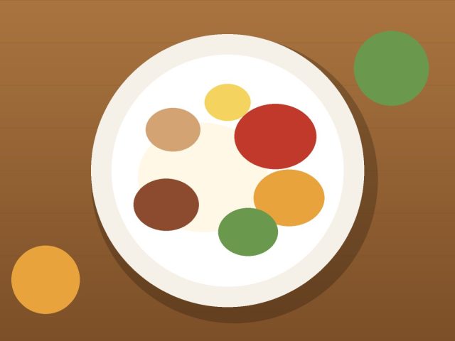 Illustration: Sample artwork: Balinese plate 1